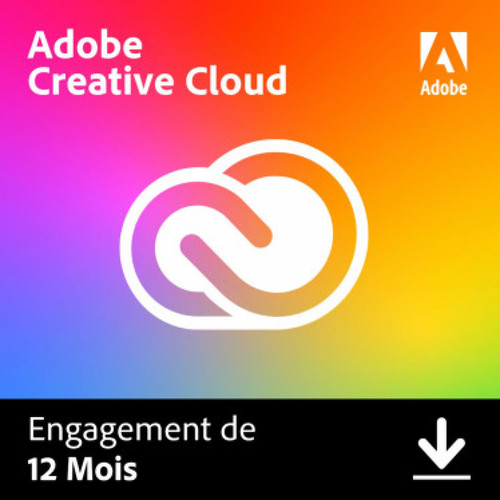 Adobe - Creative Cloud all Apps - Particuliers - Licence 1 an - 1 utilisateur - A télécharger Adobe  - Logiciels