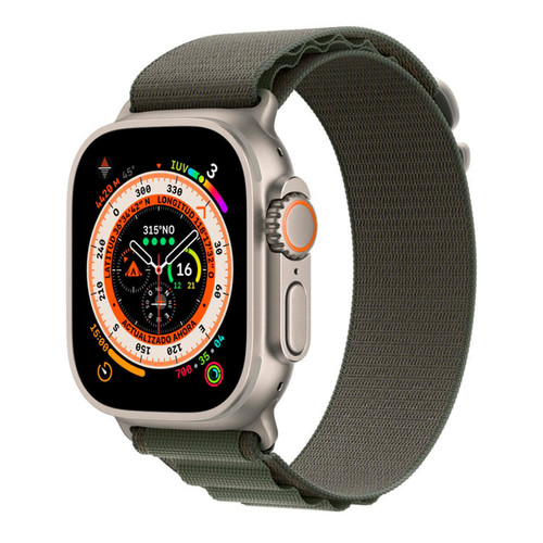 Apple - Apple Watch Ultra (GPS + Cellulaire) 49mm Boîtier en titane et Boucle Alpine vert Apple - Bonnes affaires Objets connectés