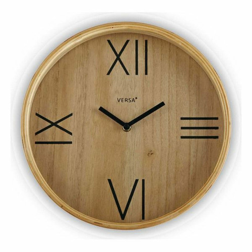 Horloges, pendules Home Montre Bois (4,5 x 29,5 x 29,5 cm)