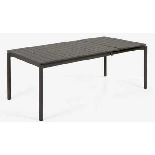 Ensembles tables et chaises LF SALON Table extérieure Table extensible Zaltana 140-200cm noire