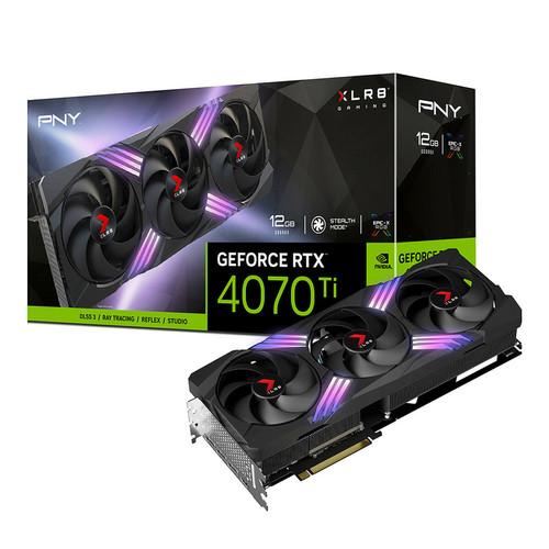 PNY - GeForce RTX™ 4070 Ti XLR8 Gaming VERTO Edition DLSS 3 - 12GB PNY - Faites level up votre amour ! Gaming