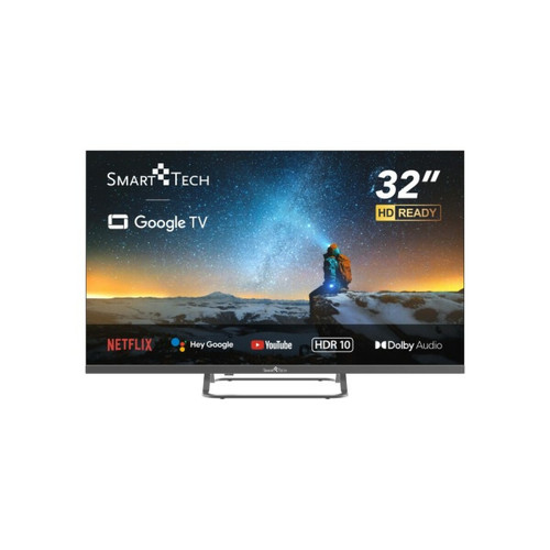 Smart Tech - Smart Tech TV LED HD 32" (80 cm) Smart TV Google 32HG01V HDMI, USB, Résolution: 1366 * 768 Smart Tech - TV, Télévisions 32 (80cm)