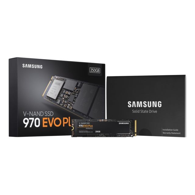 Samsung - 970 EVO Plus Samsung 250 Go M.2 PCle NVMe 1.3 Samsung  - Bonnes affaires Samsung