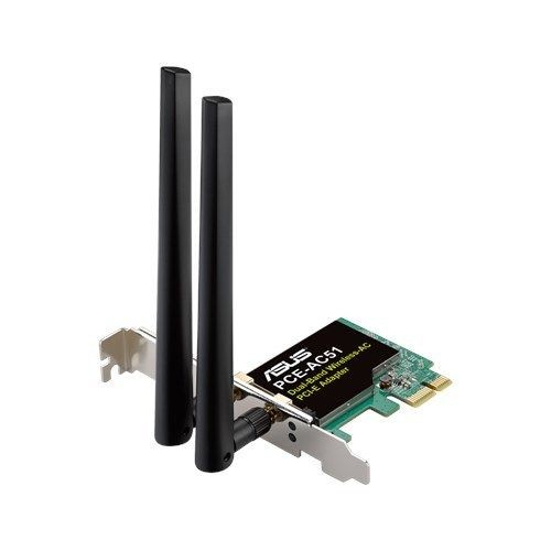 Asus - ASUS - PCE-AC51 - Adaptateur PCIe double bande Wi-Fi-AC750 Asus  - Carte réseau