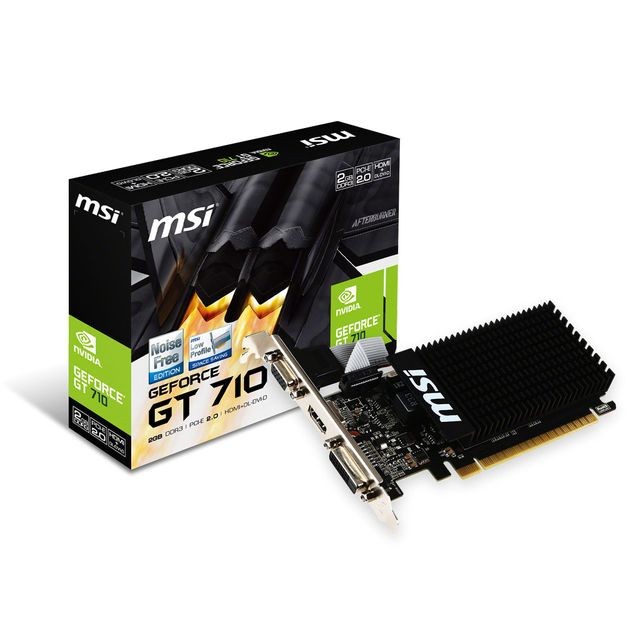 Msi - GeForce GT 710 2 Go DDR3 Msi  - Bonnes affaires Carte Graphique