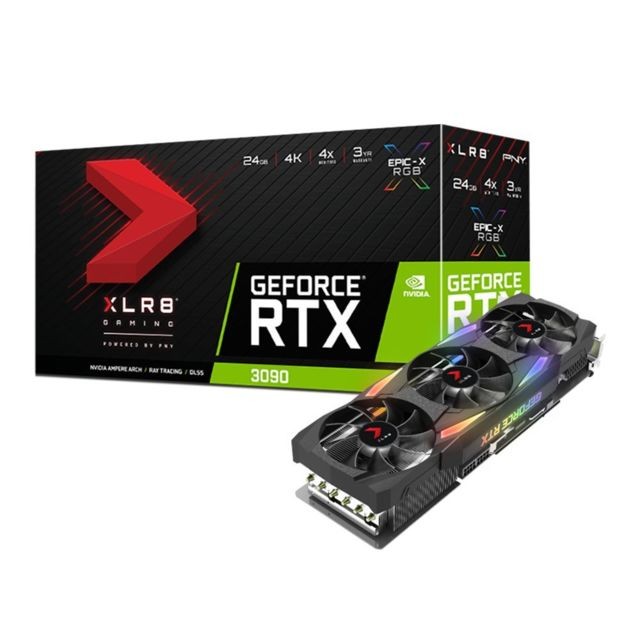 PNY - GeForce RTX 3090 - XLR8 GAMING EPIC-X RGB Triple Fan - 24Go  PNY  - Informatique Seconde vie